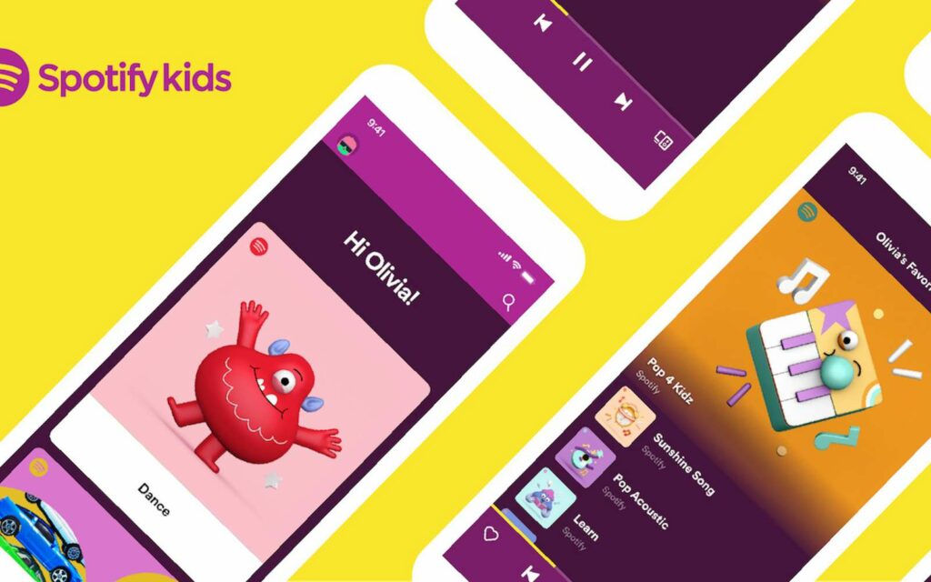Grâce à cette application, les parents pourront laisser les enfants écouter en toute sécurité de la musique. © Spotify