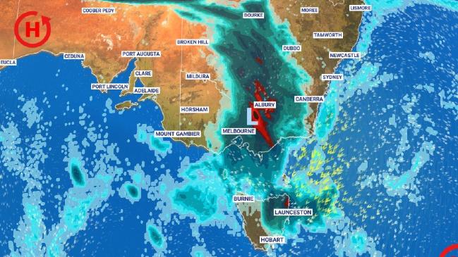 Pronóstico de lluvia, tormentas y temperaturas descendentes