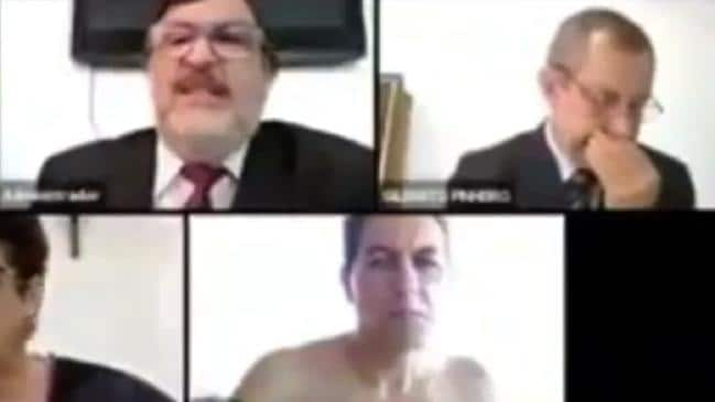 Juez brasileño atrapado en topless durante la reunión de Zoom