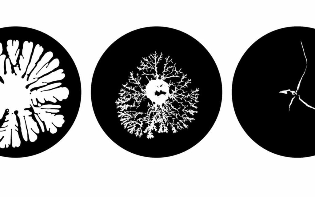 Trois comportements différents d’un fluide non-newtonien, obtenus en variant la pression de l’air injecté. © Université de Swansea