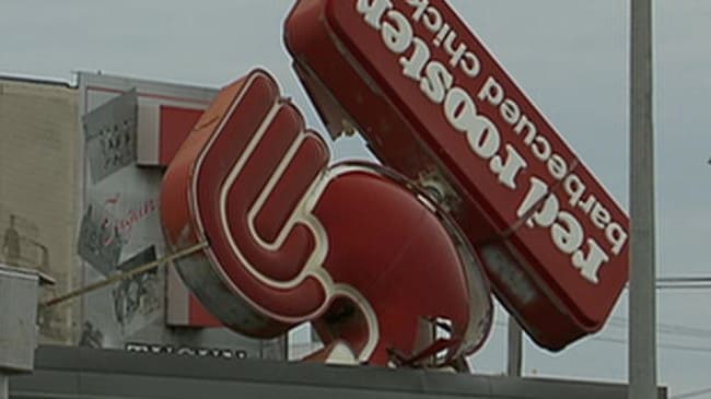 Red Rooster Tugun pierde mascota durante los vientos Qld