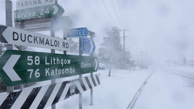 Tiempo de NSW; nieve; vientos extremos