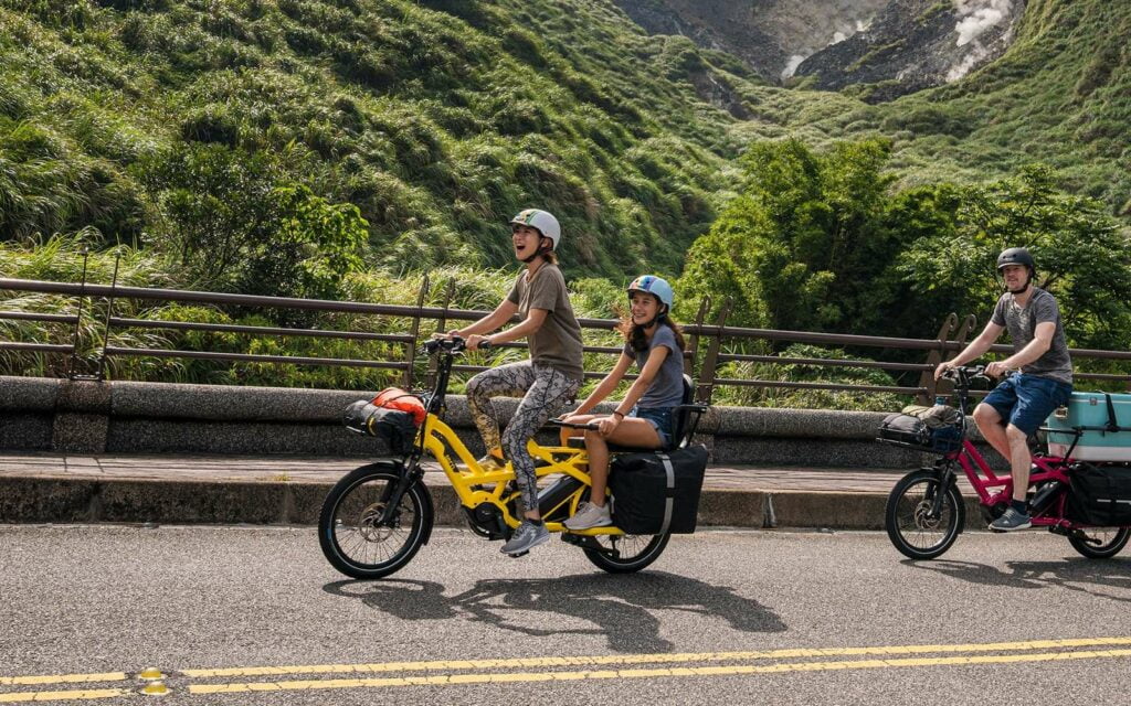 Le nouveau Tern GSD mesure 1,86 mètre de long, ce qui correspond à la taille d’un vélo standard. © Tern Bicycles