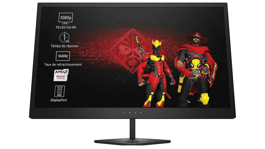 El monitor gaming HP Omen de 25 "(FHD, 144 Hz, 1 ms) por menos de 200 euros