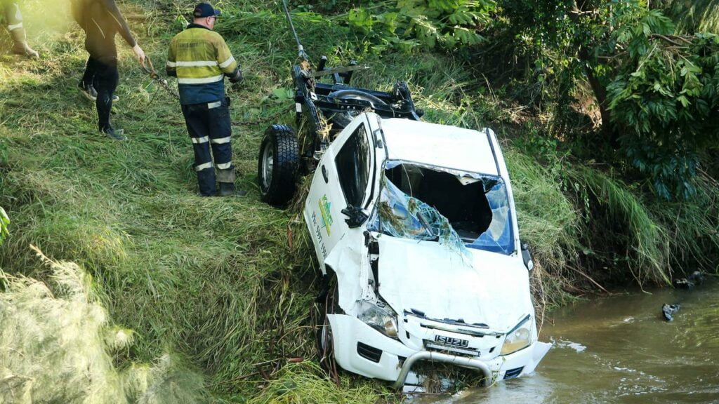 Cuerpo recuperado de ute encontrado en aguas de inundación