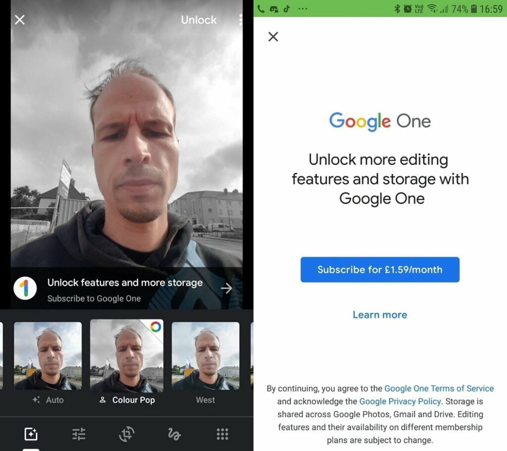 Una suscripción a Google One para aprovechar todas las funciones de Google Photos |  Diario del friki