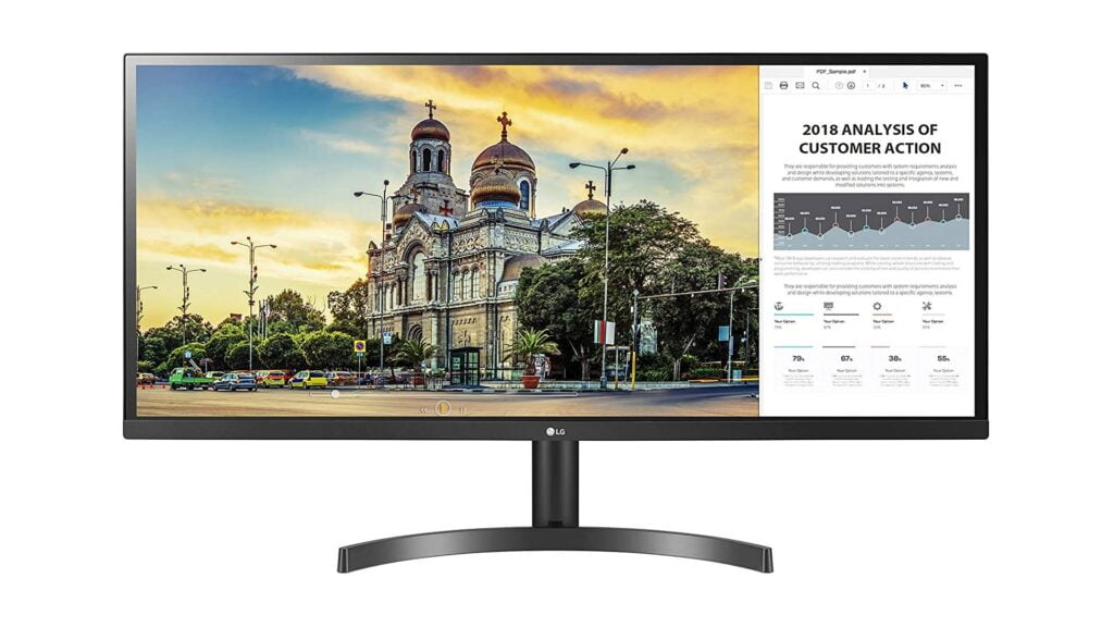 Ideal para contención, la pantalla ultra ancha LG 34WL50S-B está a la venta