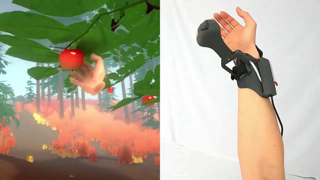 Microsoft presenta Haptic PIVOT, un dispositivo de realidad virtual sin controlador