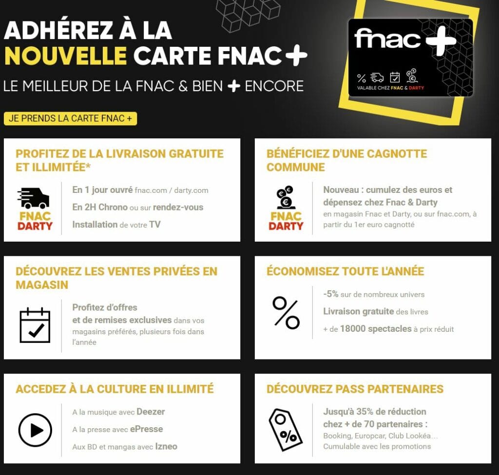 [Bon Plan] ¡La tarjeta Fnac + gratis durante 1 año!  |  Diario del friki