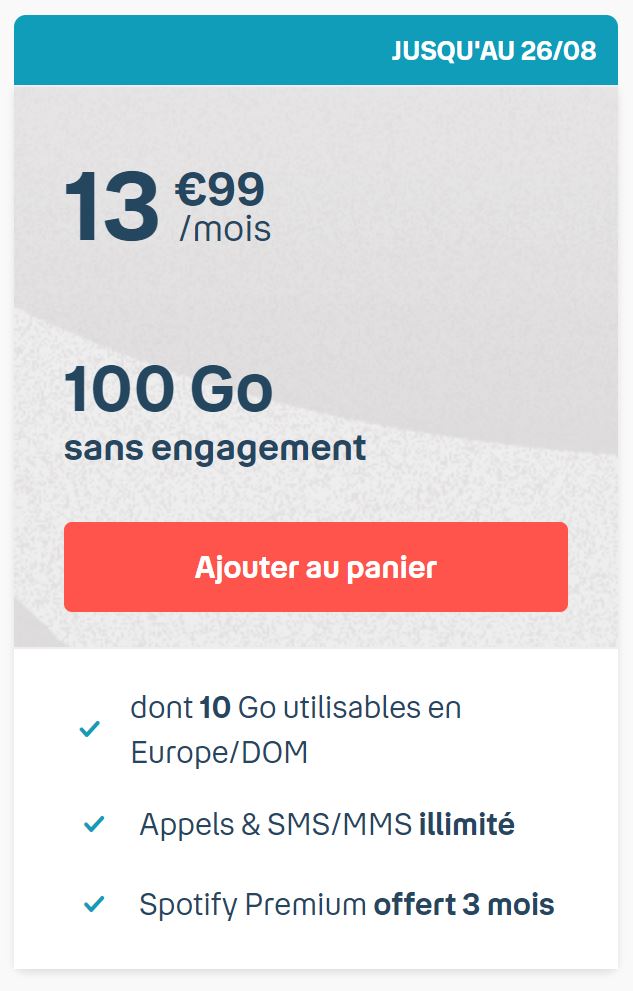 Plan móvil: ¡B & You ofrece 100 GB con 10 GB de roaming a 13,99 euros al mes sin límite de tiempo!  |  Diario del friki