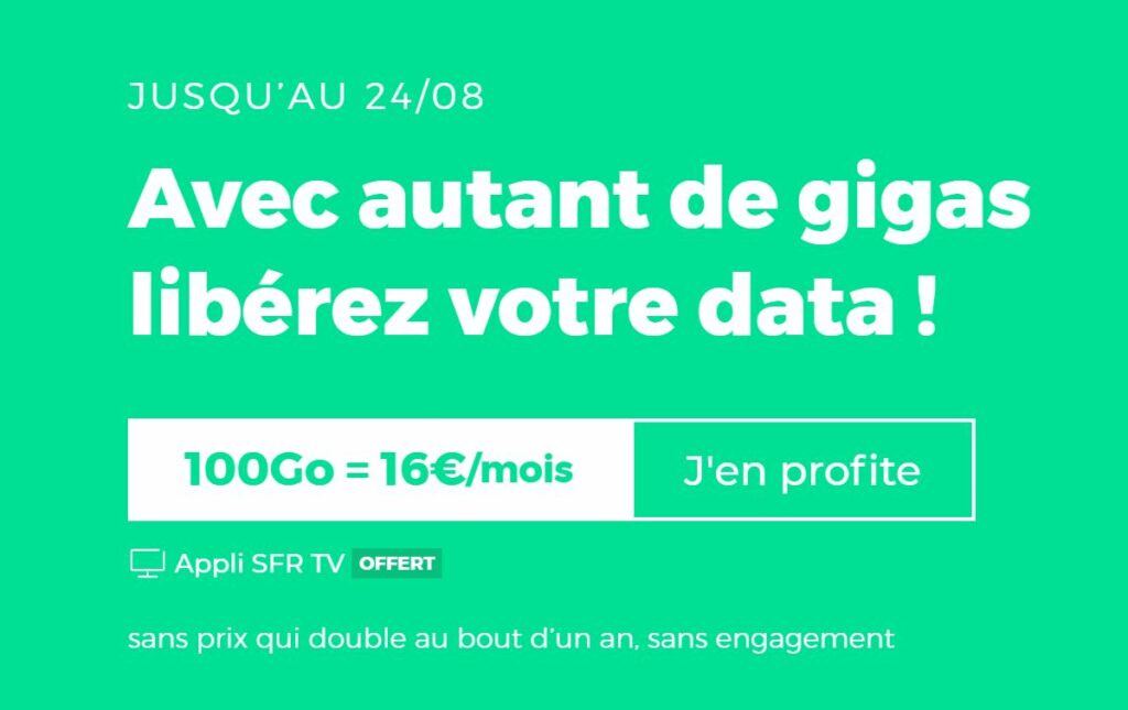 RED by SFR plan móvil: 100GB por 16 euros al mes de por vida |  Diario del friki