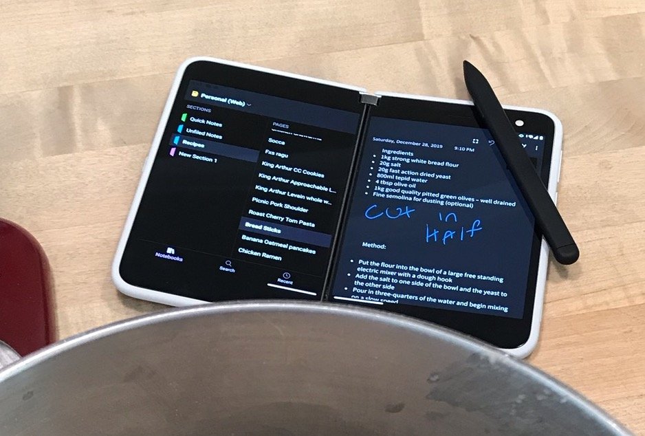 Surface Duo se puede utilizar con un lápiz óptico |  Diario del friki