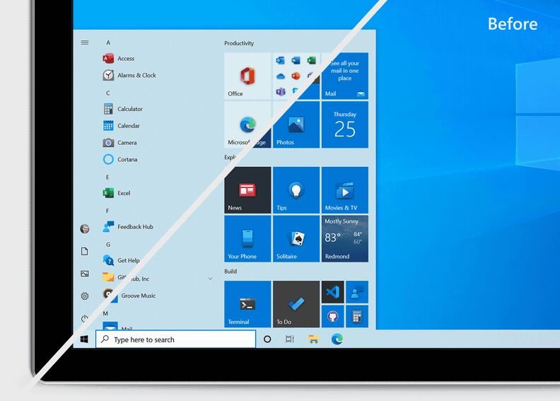 Windows 10: el menú Inicio recibe un merecido lavado de cara |  Diario del friki