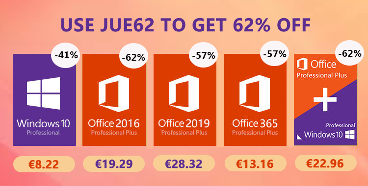 [Soldes été] Windows 10 pro a 8,22 € y Office 2019 Pro a 28,32 € y Office Pro plus a 19,29 € |  Diario del friki