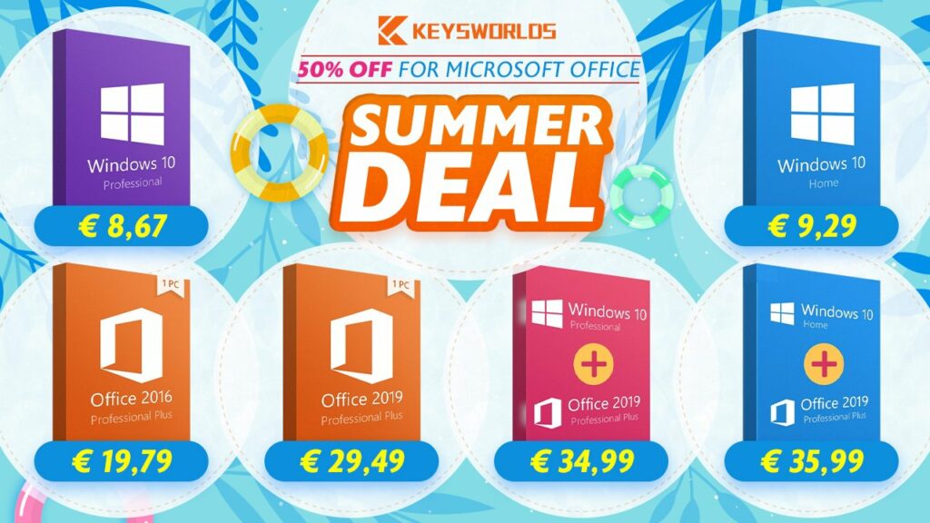 Oferta de verano: ¡aprovecha Windows 10 a 8,67 € y el software de Microsoft al -50%!  |  Diario del friki