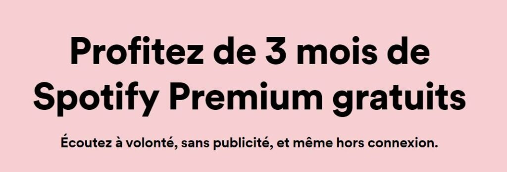 [Bon Plan] Disfrute de una suscripción premium gratuita a Spotify durante 3 meses |  Diario del friki