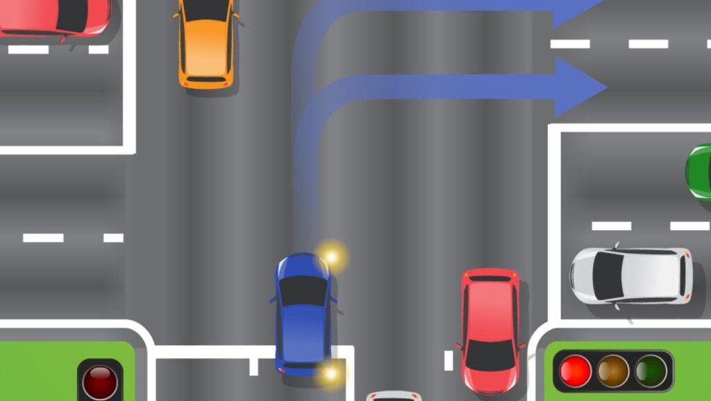 La desconcertante regla del semáforo en amarillo divide a los automovilistas cuando se puede girar a la derecha