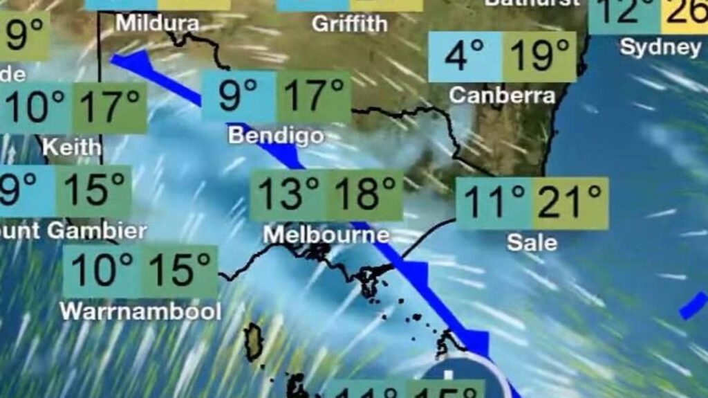 Brote polar en Victoria, fuertes lluvias, inundaciones en Queensland