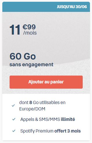 [Bon plan] ¡B & You ofrece un plan de 60 GB a 11,99 euros al mes sin límite de tiempo!  |  Diario del friki