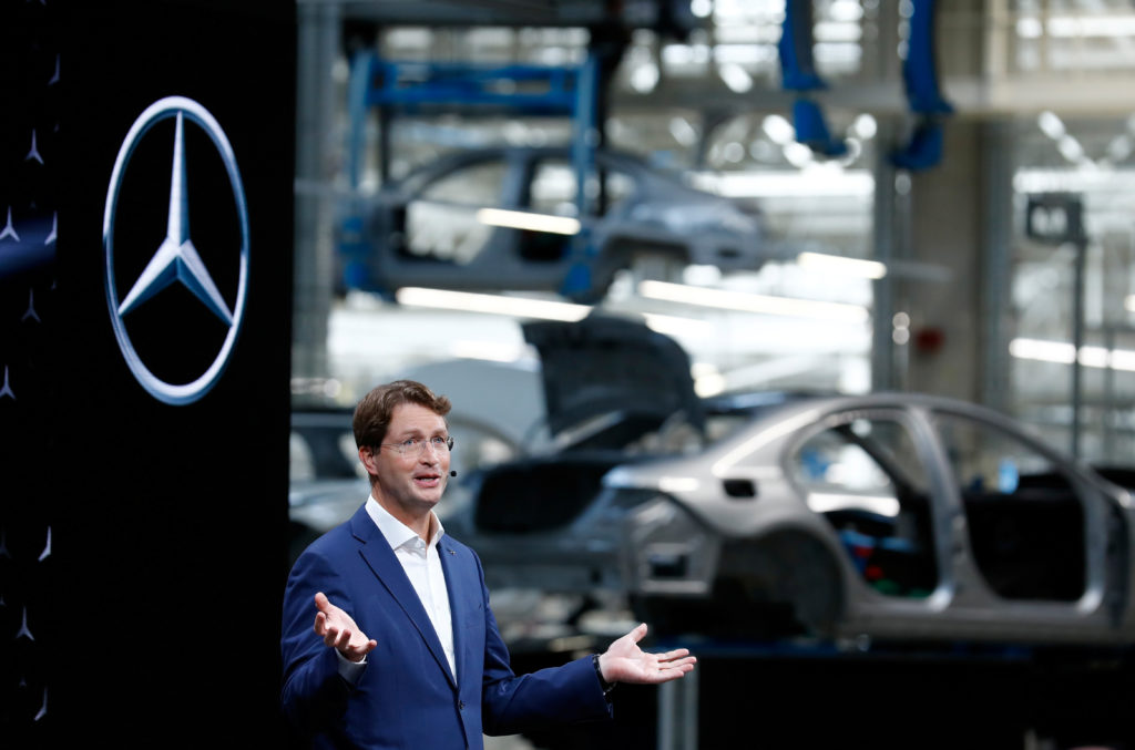 Ola Kaellenius, chairman of Daimler AG attends the presentation of the new Mercedes-Benz S-Class at the Daimler production plant in Sindelfingen near Stuttgart, Germany, September 2, 2020. REUTERS/Ralph Orlowski