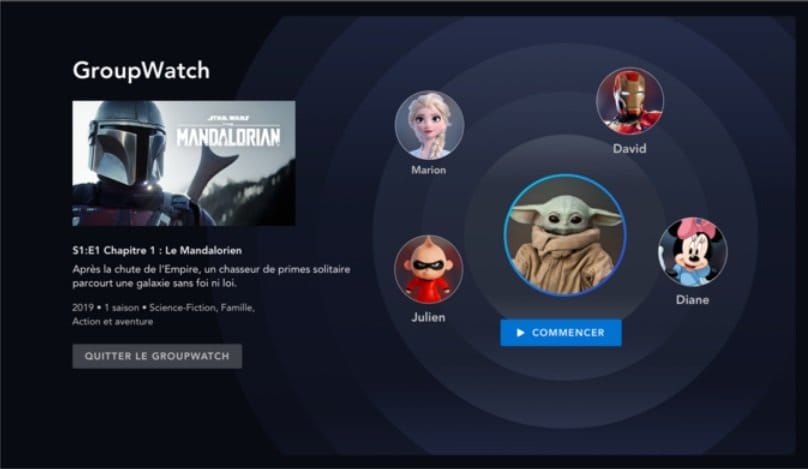 Disney + presenta GroupWatch, su herramienta de visualización conjunta