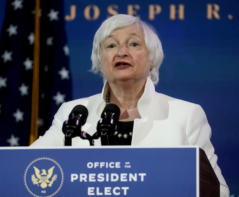 Yellen promete cooperación internacional de EE. UU. Y pide un impuesto mínimo global