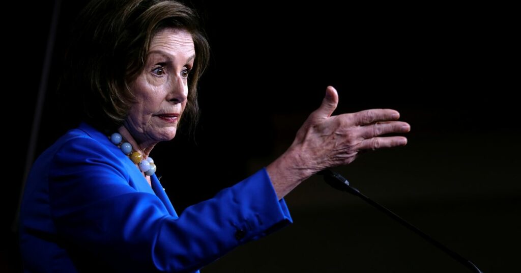 U.S. House Speaker Nancy Pelosi (D-CA) holds her weekly news conference at the U.S. Capitol in Washington, U.S., October 12, 2021. REUTERS/James Lawler Duggan