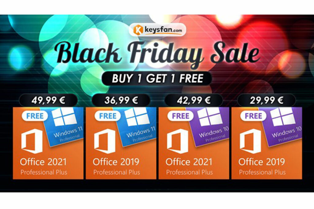 Black Friday: ¡Windows 10 Pro está disponible en Keysfan!