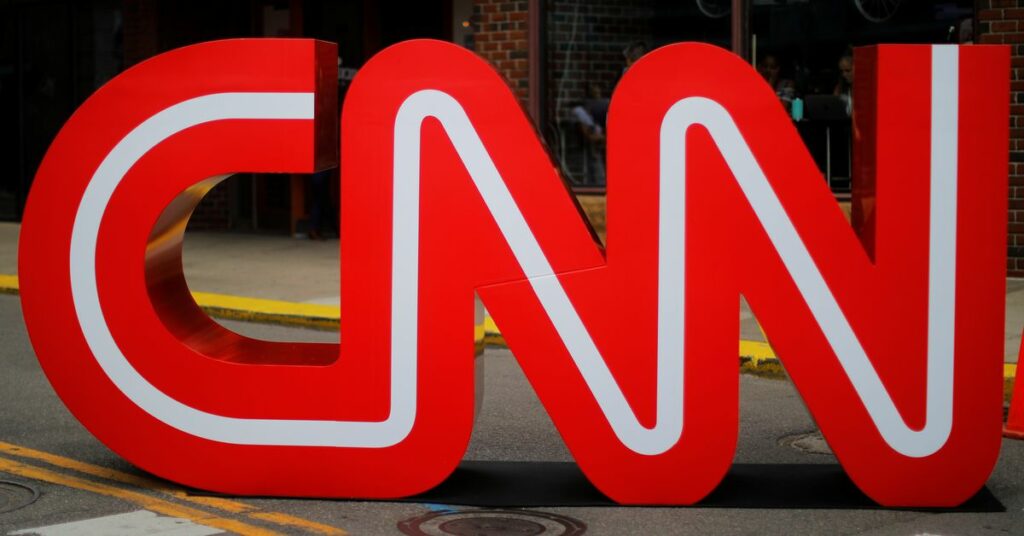 FLE PHOTO: The CNN logo stands outside the venue of the second Democratic 2020 U.S. presidential candidates debate, in the Fox Theater in Detroit, Michigan, U.S., July 30, 2019.   REUTERS/Brian Snyder