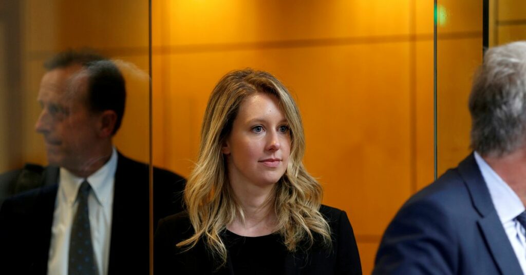 Theranos founder Elizabeth Holmes leaves after attending her fraud trial at federal court in San Jose, California, U.S. November 22, 2021.  REUTERS/Brittany Hosea-Small