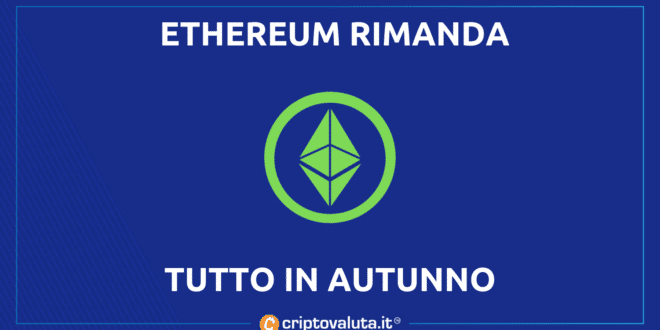 Ethereum rimanda merge