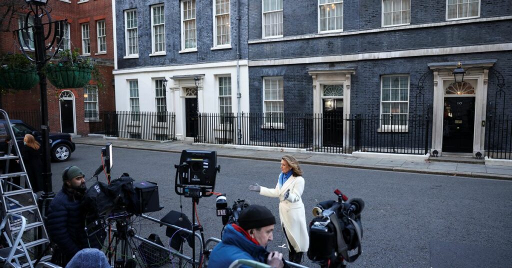 British PM Boris Johnson in Downing Street