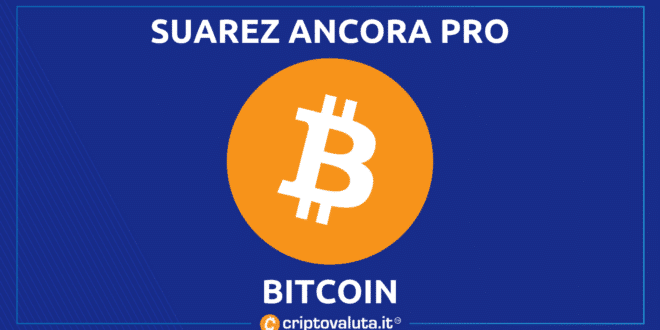 Suarez difende Bitcoin