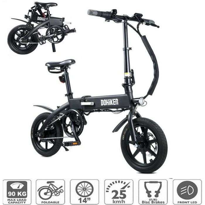 Bon plan : le vélo électrique pliable DOHIKER KSB14 © Cdiscount