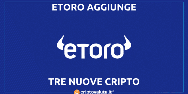 eToro nuove cripto