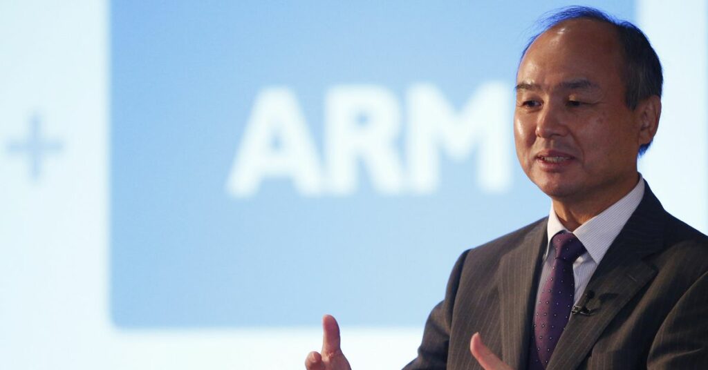 El hijo de SoftBank dice que la cotización en Nasdaq es más probable para el diseñador de chips Arm