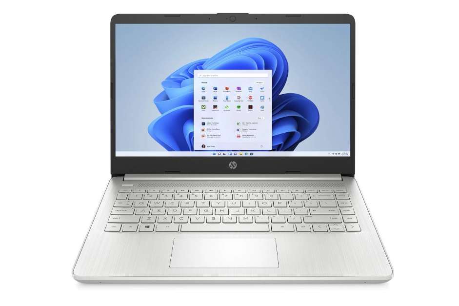 Ordinateur portable adapté au télétravail et au divertissement virtuel, le HP 14s-dq4010nf voit son prix passer de 799 euros à 579 euros sur le site de son constructeur durant les soldes d’été. © HP