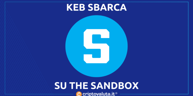 Anche KEB su THe Sandbox