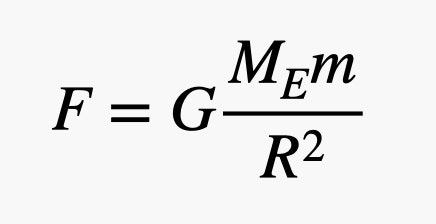 F es igual a G por M de e por m sobre R al cuadrado