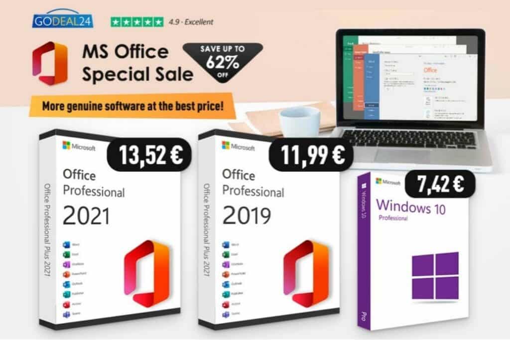 ¡Gracias a Godeal24, obtenga una clave de producto de Office 2021 de por vida por 11,99 €!