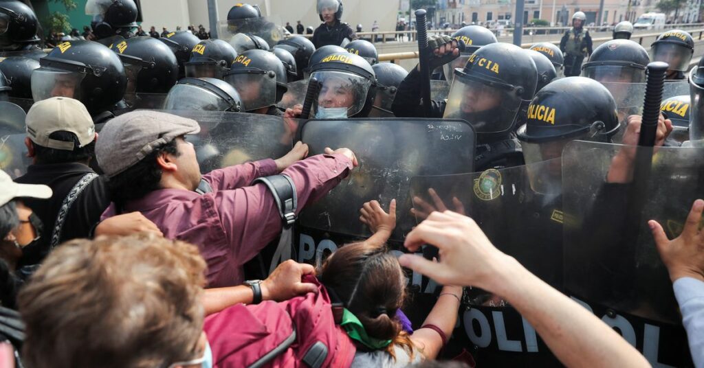 Anti-government protests in Lima