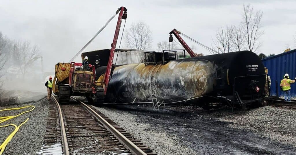 El descarrilamiento de Ohio deja al descubierto la infernal crisis del plástico