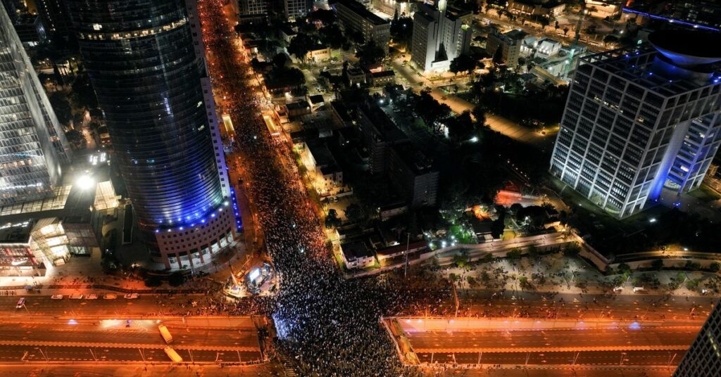 Protest against Prime Minister Benjamin Netanyahu