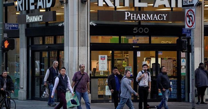 A Rite Aid store is shown in downtown Los Angeles, California