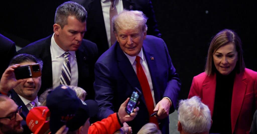 Former U.S. President Trump holds a campaign rally in Davenport, Iowa