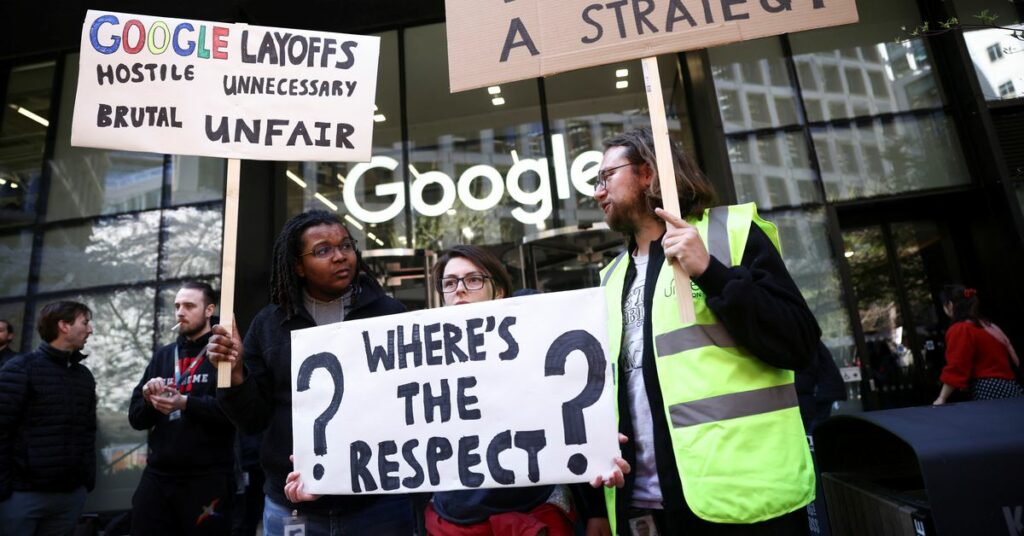 Los trabajadores de Google en Londres se retiran por los recortes de empleo