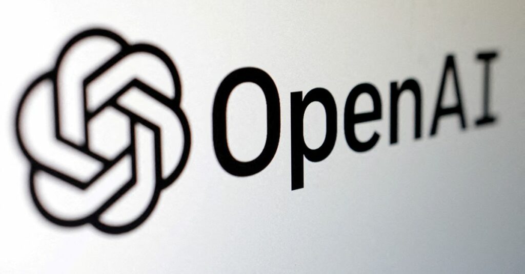 Illustration shows OpenAI logo