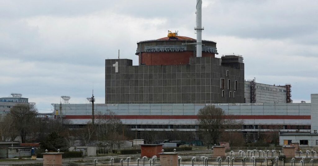 A view shows the Zaporizhzhia Nuclear Power Plant