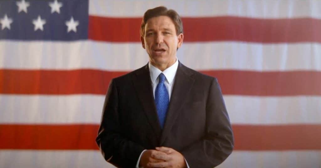 Florida Governor Ron DeSantis speaks as he announces he is running for the 2024 Republican presidential nomination