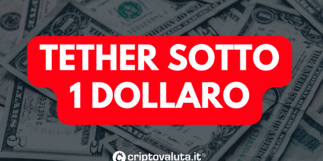 Tether pierde paridad con el dólar |  ¿Lo que sucede?